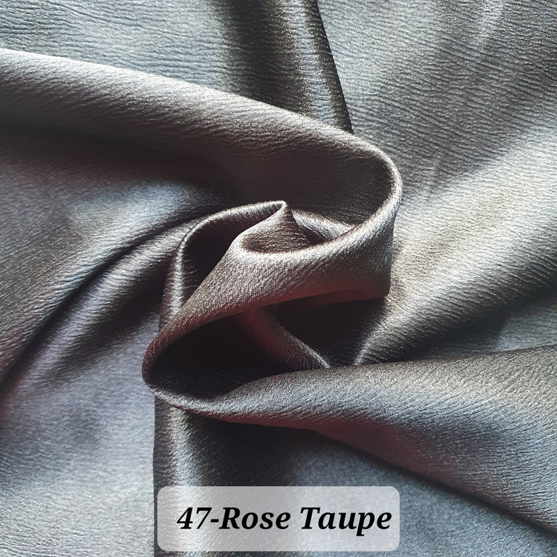 Crepe Back Luxury Silky Satin, Soft Touch, Lustrous, Great Flow and Drape, Stretchy, Wrinkle-Resistan, Bridal dress Material 60"(150cm) wide