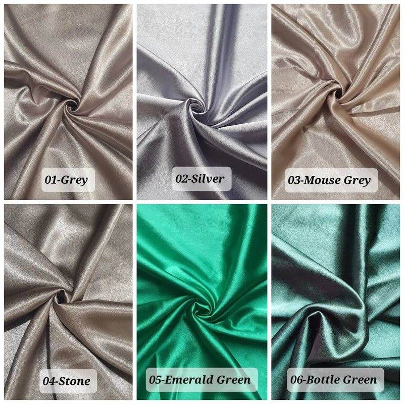 Crepe Back Luxury Silky Satin, Soft Touch, Lustrous, Great Flow and Drape, Stretchy, Wrinkle-Resistan, Bridal dress Material 60"(150cm) wide