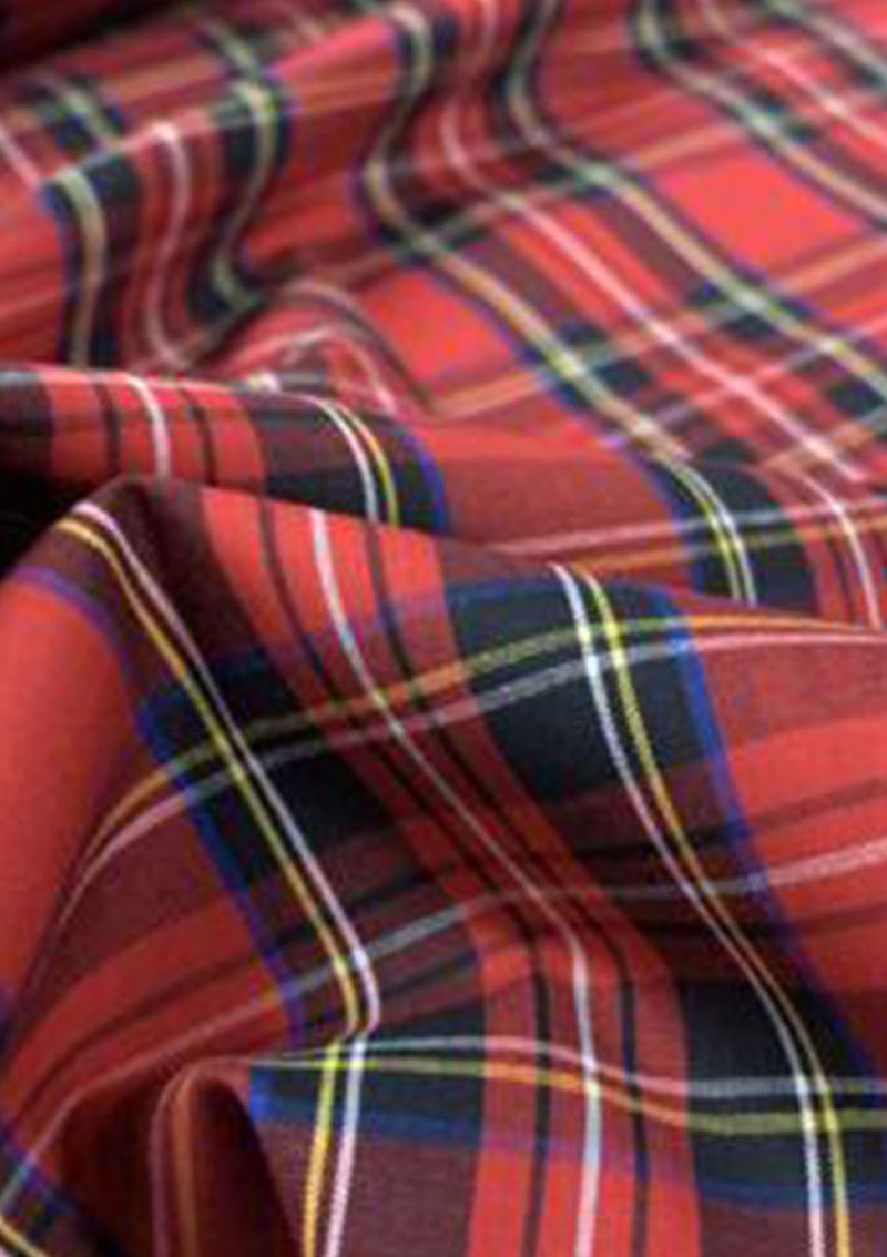 Tartan Cotton Fabric 58" Wide Royal stewart, Dress Stewart & Blackwatch Designs