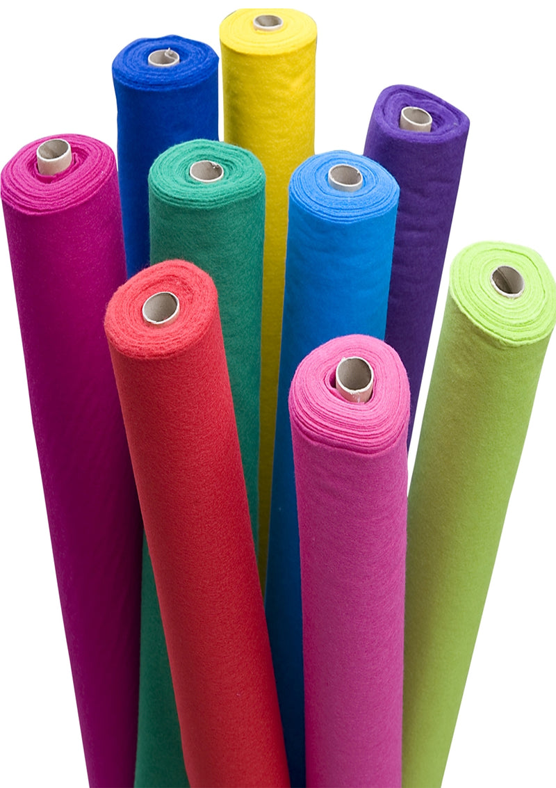Cerise Felt Fabric Baize 100% Acrylic Material Arts Crafts Sewing Decoration 1mm Thickness | 100cm x 45cm Wide | Sold by The Metre & Roll