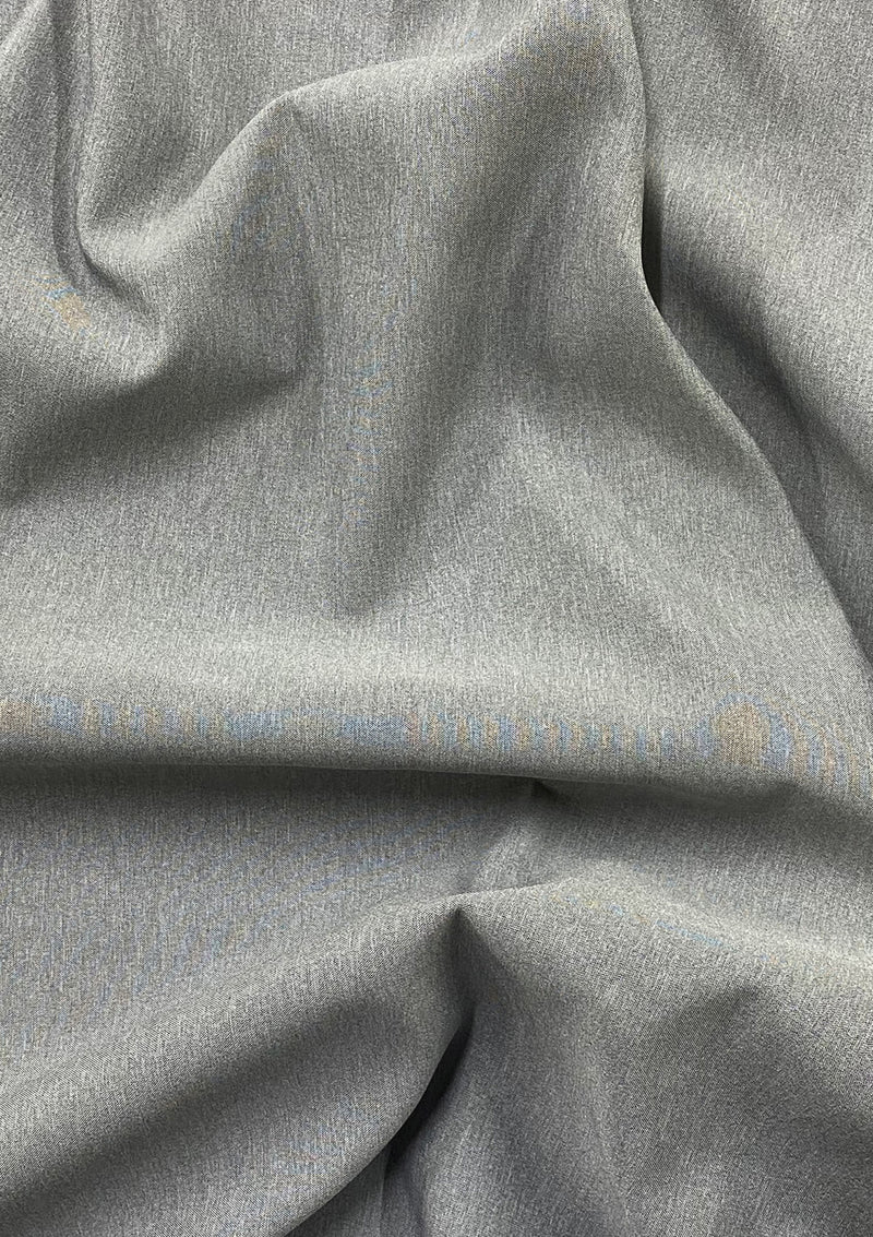 Suiting Fabric Lightweight Silver Grey Melange Marl Effect 58" Unifoms/Suits