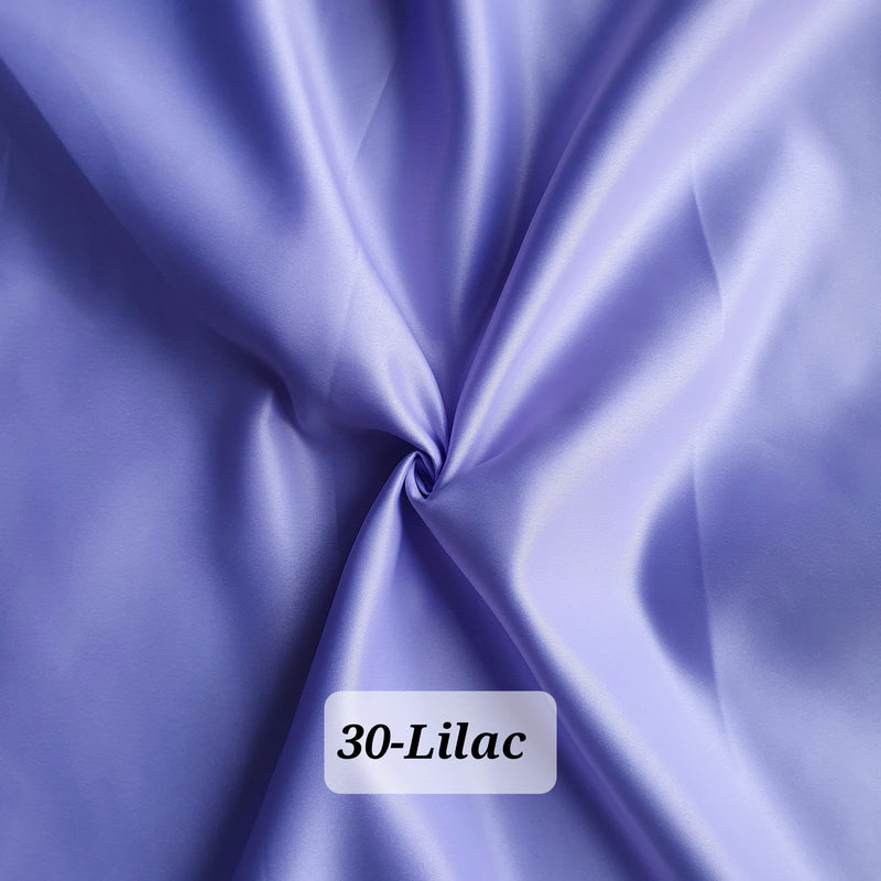 Dull Duchess Satin Fabric Premium Quality Smooth Dress Material 60", Bridal Satins