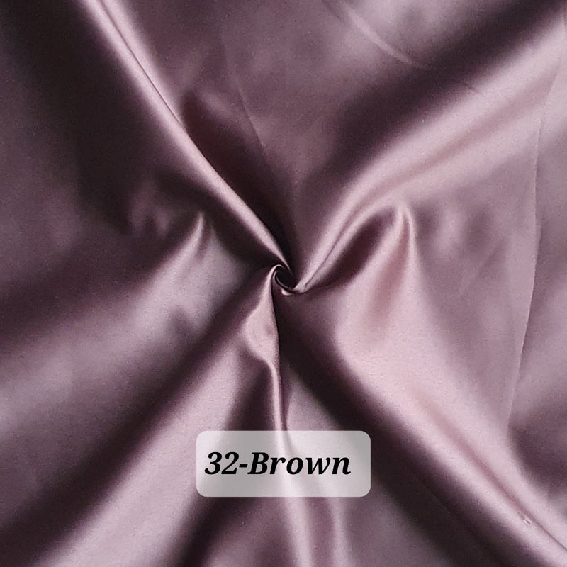 Dull Duchess Satin Fabric Premium Quality Smooth Dress Material 60", Bridal Satins