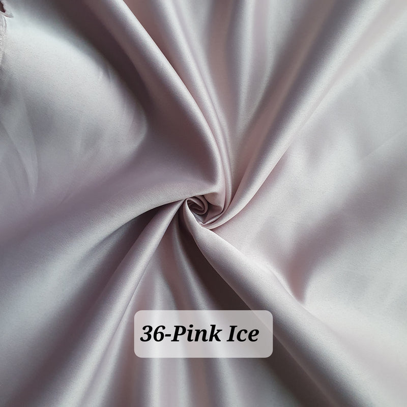 Dull Duchess Satin Fabric Premium Quality Smooth Dress Material 60", Bridal Satins