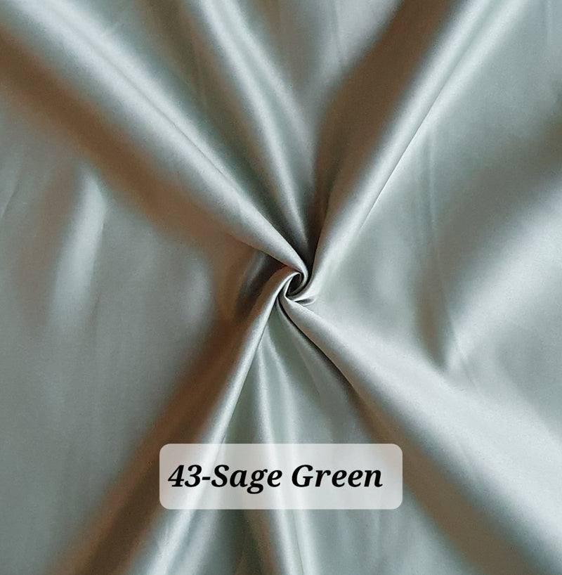 Dull Duchess Satin Fabric Premium Quality Smooth Dress Material 60", Bridal Satins