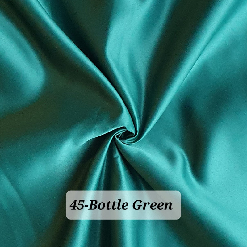 Dull Duchess Satin Fabric Premium Quality Smooth Dress Material 60", Bridal Satins