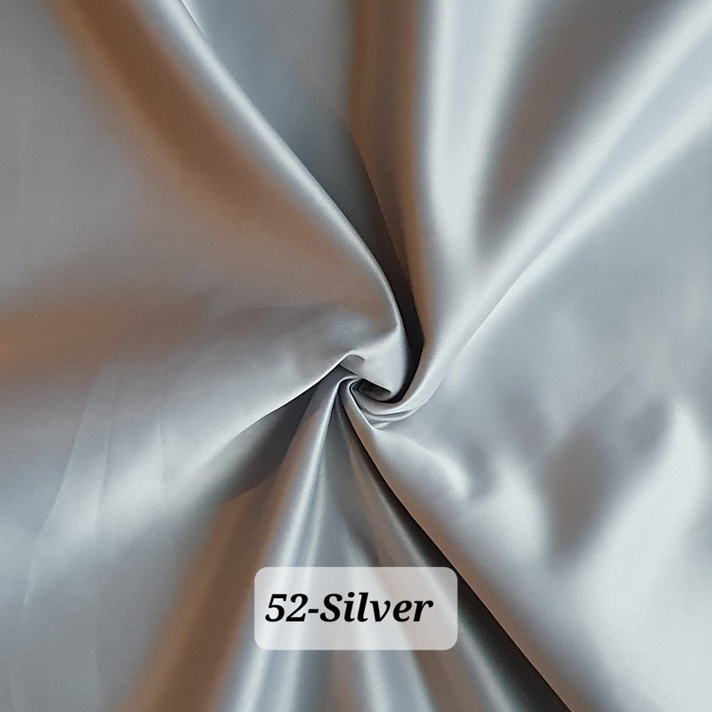 Dull Duchess Satin Fabric Premium Quality Smooth Dress Material 60", Bridal Satins