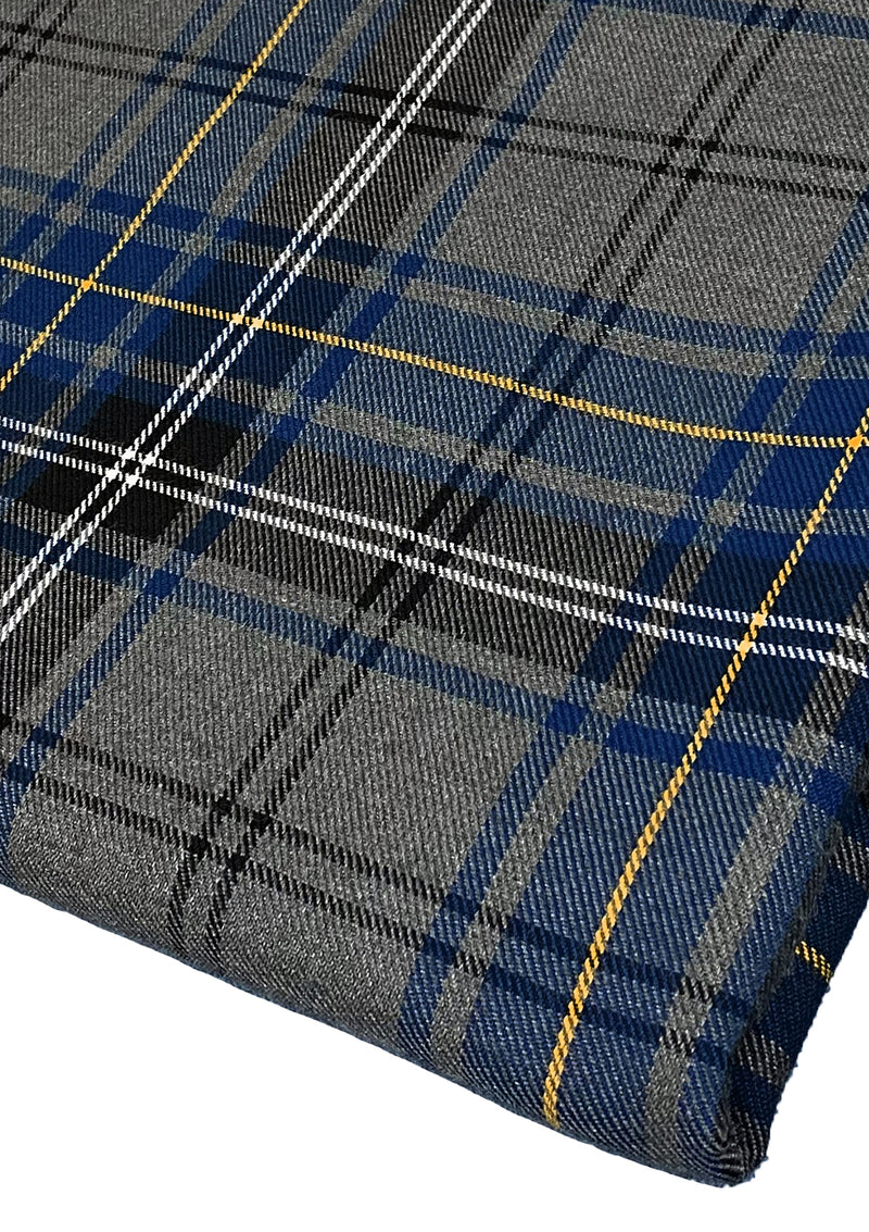 Fashion Navy Tartan Fashion Fabric 58" (145 cms) Wide Scottish Plaid/Check Polyviscose Woven Fabric ideal for Fashiona and Upholstery