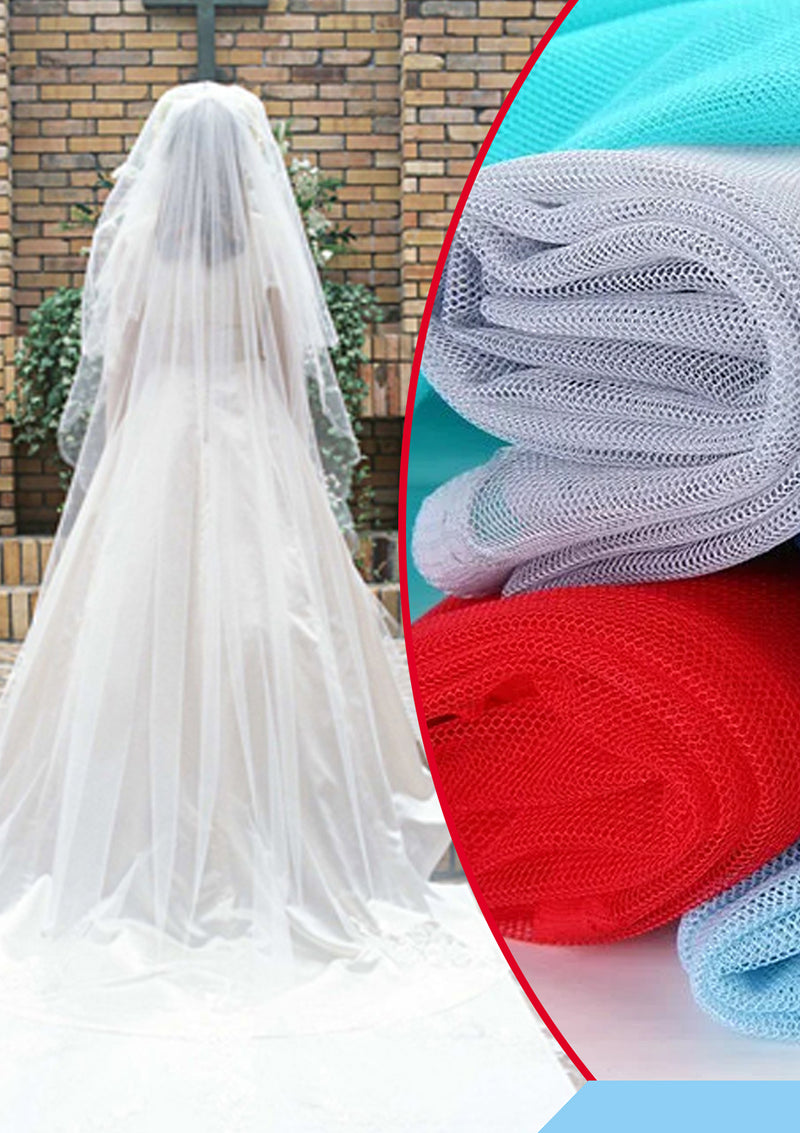 Ivory Dress Net Fabric Tulle Mesh Dancewear 60" Stiff Bridal Dress Gown Tutu Per Metre