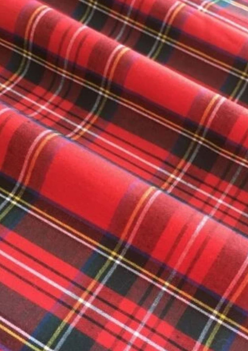 Tartan Cotton Fabric 58" Wide Royal stewart, Dress Stewart & Blackwatch Designs