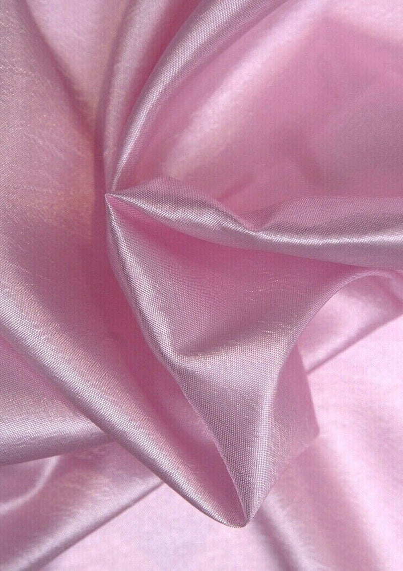 Taffeta Fabric Baby Pink Plain & TwoTone Colour for Dresses,Furnishing & Craft 60" Wide