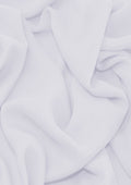 Premium Crepe Chiffon Fabric White Plain Dyed 44/45" Decoration,Craft & Dress