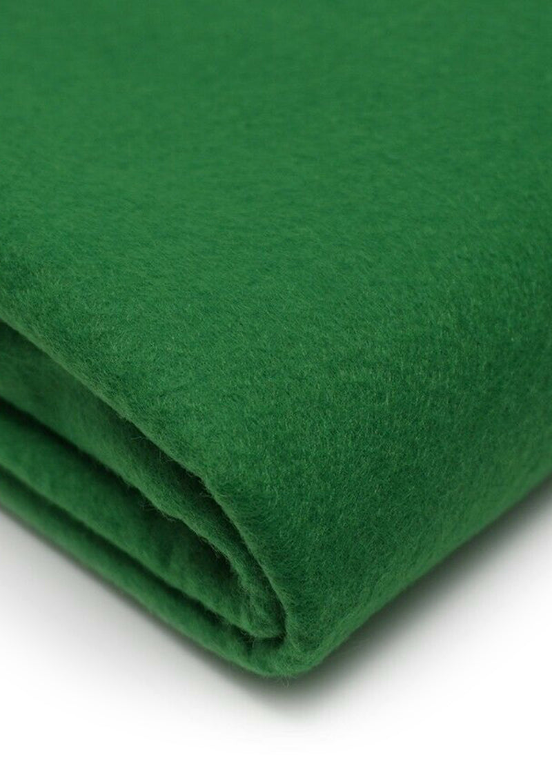 Green Felt Fabric 60" (150cms) Extra Wide 1-2mm Thick for School Projects. Sewing, Decoration, Craft Supplies, Table Cover & Art Projects