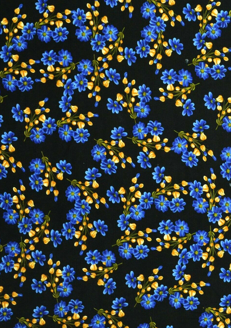 Viscose Print Fabric Flowers & Buds Print Soft 60’’ (150cms) D