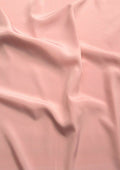 Crepe De Chine Dress Fabric Dusky Pink Silky Plain Dyed Oeko-tex 44/45" Wide Craft