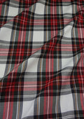 Tartan Polyviscose Fabric 58" (145cms) Scottish Fashion Plaid Check Woven D#214