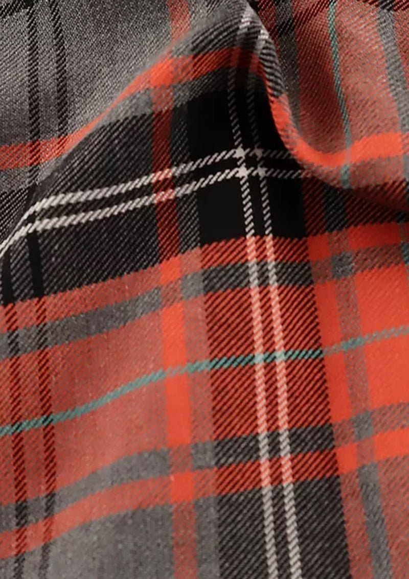 Fashion Teracotta Tartan Fashion Fabric 58" (145 cms) Wide Scottish Plaid/Check Polyviscose Woven Fabric ideal for Fashiona and Upholstery