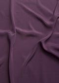 Crepe De Chine Dress Fabric Grape Silky Plain Dyed Oeko-tex 44/45" Wide Craft