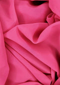 Georgette Chiffon Fabric Hot Pink 60" Wide Plain Crepe for Decoration,Event & Dress