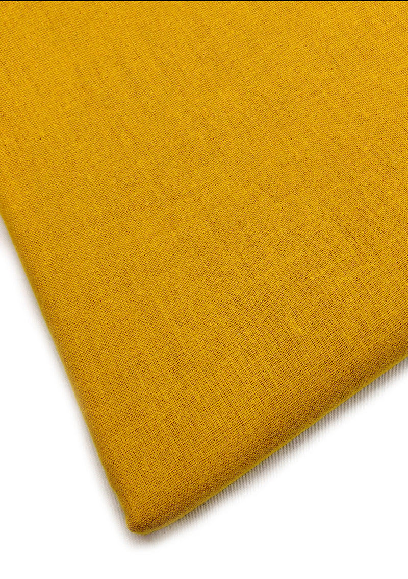 Mustard Gold 60 Square Cotton Plain Fabric 60" Extra Wide 100% Cotton Craft Sheeting Fabric Material For Dressmaking Craft Project Sewing Quilting