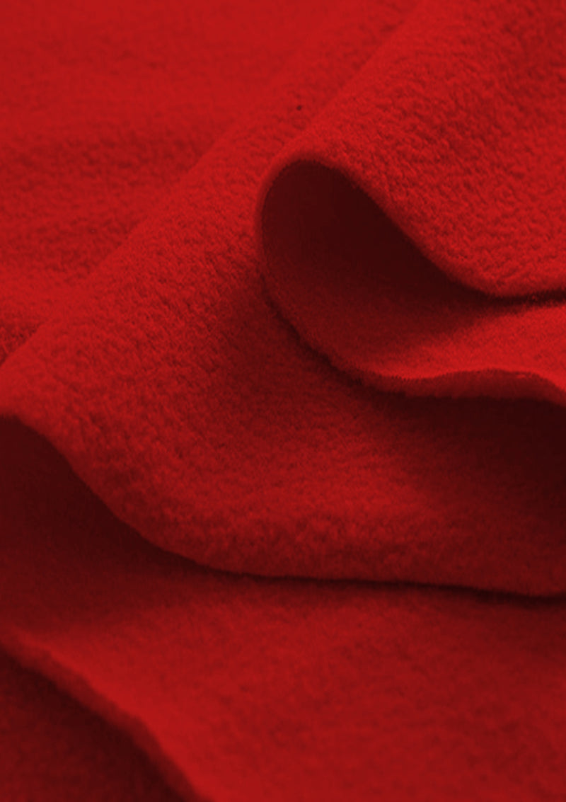 Red Fleece Fabric Warm Soft Pile Polar Anti Pill Fleece Material  58" (147cms) Wide for Dress, Craft, Sewing, Toys & Blankets