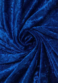 Royal Blue Premium Crushed Velvet 1 Way Stretch Fabric Dress Craft Wedding Cushion 60" - 150cm Wide Per Metre