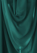 Georgette Chiffon Fabric Teal Blue 60" Wide Plain Crepe for Decoration,Event & Dress