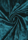 Teal Blue Premium Crushed Velvet 1 Way Stretch Fabric Dress Craft Wedding Cushion 60" - 150cm Wide Per Metre