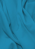 Sienna Crepe Fabric Turquoise 60" (150cms) Plain Dyed Luxury Soft Feel Dress/craft/fashion