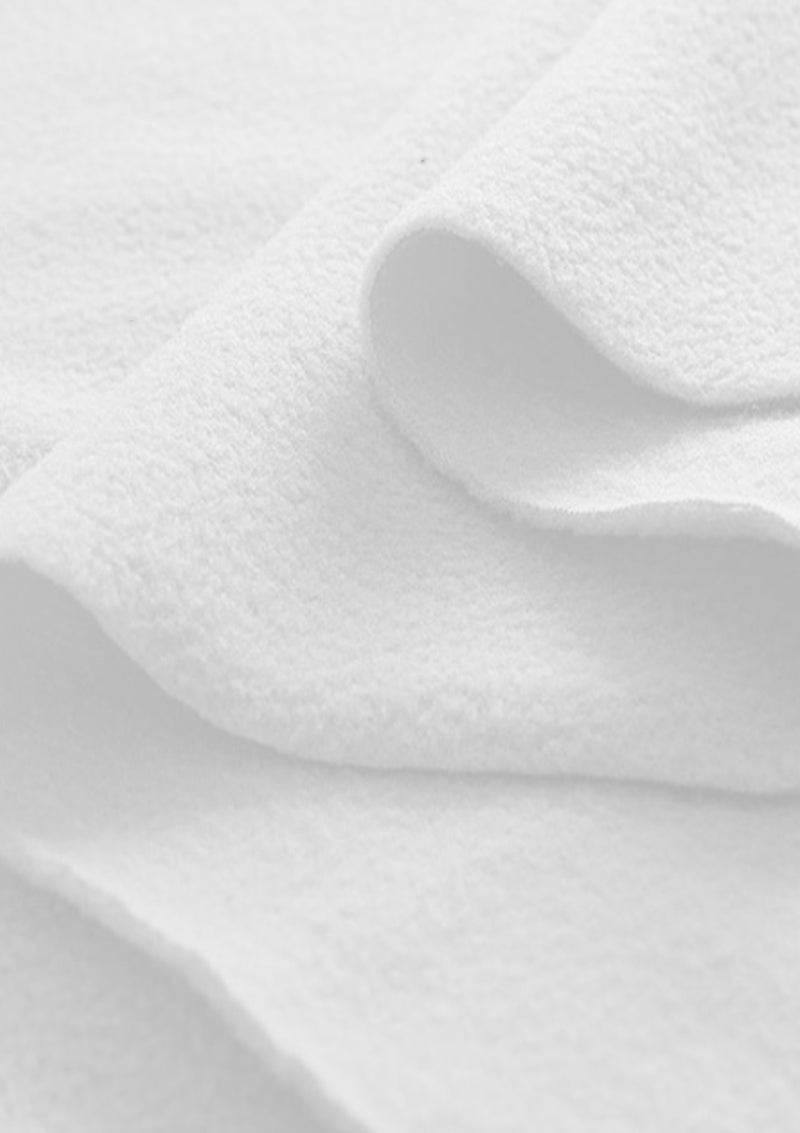 White Fleece Fabric Warm Soft Pile Polar Anti Pill Fleece Material  58" (147cms) Wide for Dress, Craft, Sewing, Toys & Blankets