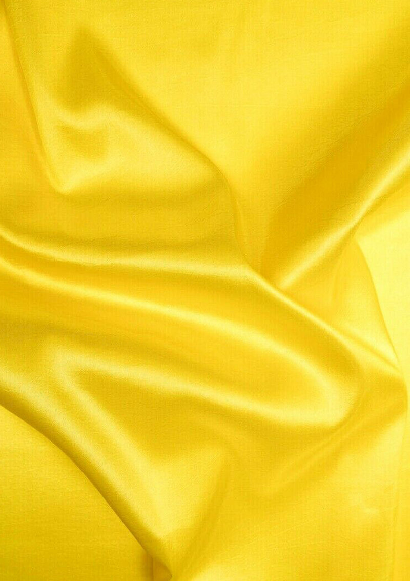 Taffeta Fabric Yellow Plain & TwoTone Colour for Dresses,Furnishing & Craft 60" Wide