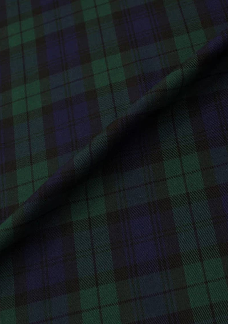 Black Watch Tartan Fashion Fabric 58" (145 cms) Wide Scottish Plaid/Check Polyviscose Woven Fabric ideal for Fashiona and Upholstery