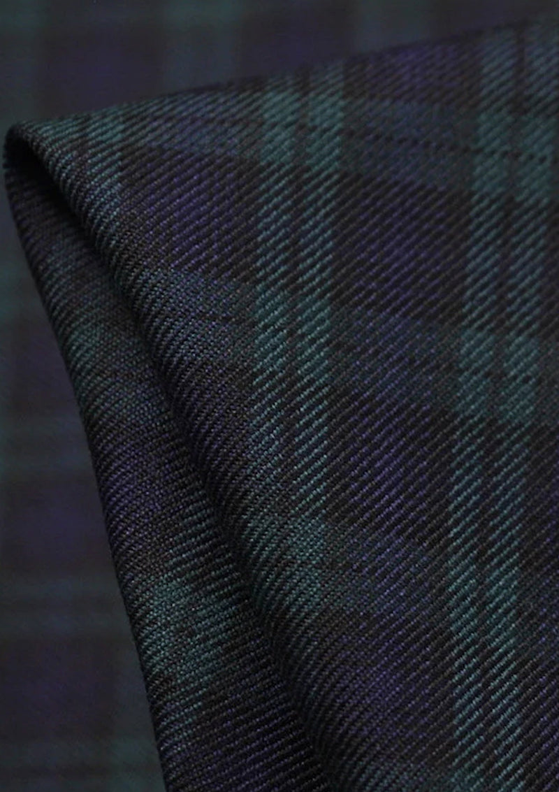 Black Watch Tartan Fashion Fabric 58" (145 cms) Wide Scottish Plaid/Check Polyviscose Woven Fabric ideal for Fashiona and Upholstery