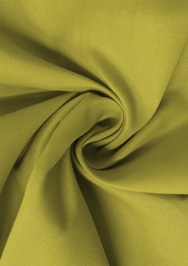 Charteuse Green PolyCotton Fabric 65/35 Blended Dyed Premium Fabric 45" (112cm) Wide for Craft, Dressmaking, Face Masks & NHS Uniforms