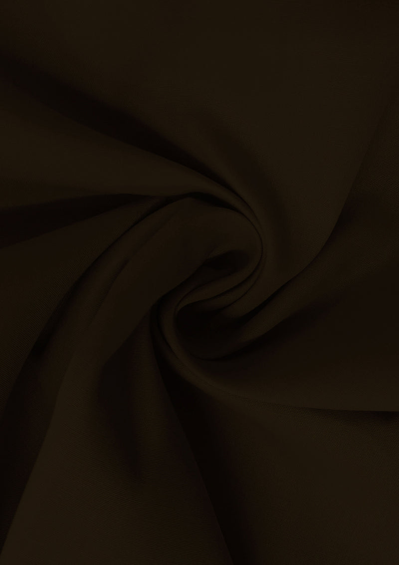 Chocolate Brown PolyCotton Fabric 65/35 Blended Dyed Premium Fabric 45" (112cm) Wide for Craft, Dressmaking, Face Masks & NHS Uniforms