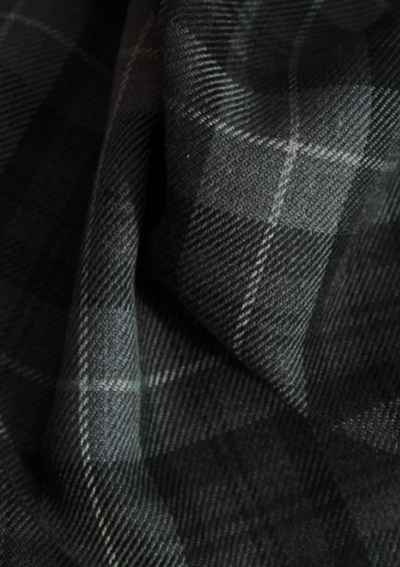 Fashion Grey Tartan Fashion Fabric 58" (145 cms) Wide Scottish Plaid/Check Polyviscose Woven Fabric ideal for Fashiona and Upholstery