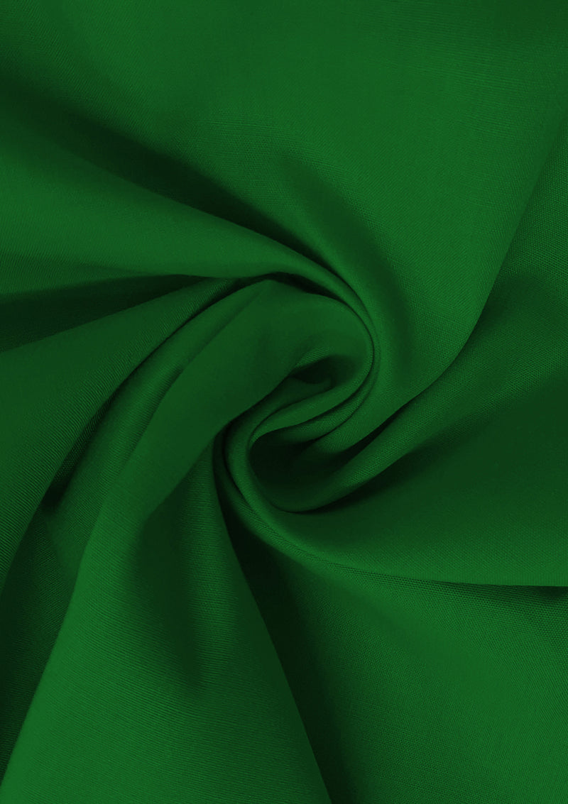 Green PolyCotton Fabric 65/35 Blended Dyed Premium Fabric 45" (112cm) Wide for Craft, Dressmaking, Face Masks & NHS Uniforms