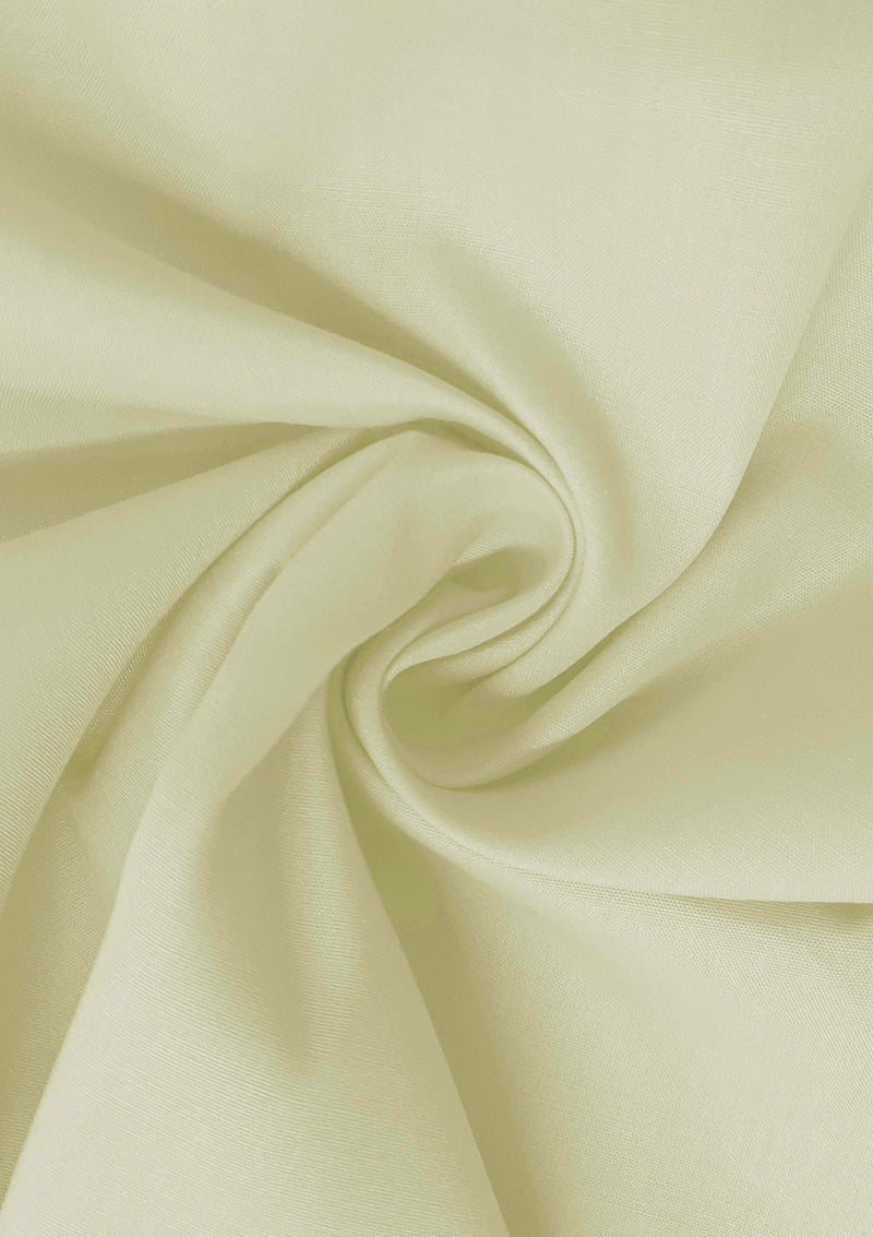 Ivory PolyCotton Fabric 65/35 Blended Dyed Premium Fabric 45" (112cm) Wide for Craft, Dressmaking, Face Masks & NHS Uniforms