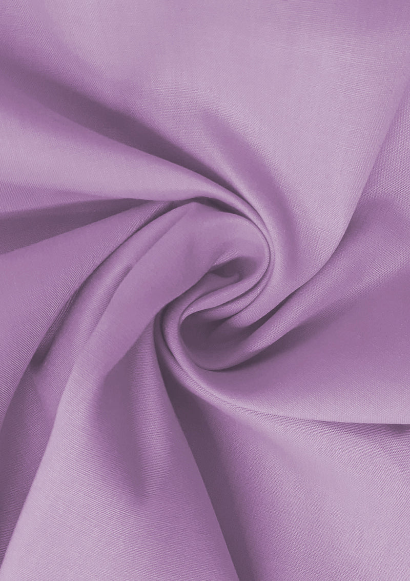 Lilac PolyCotton Fabric 65/35 Blended Dyed Premium Fabric 45" (112cm) Wide for Craft, Dressmaking, Face Masks & NHS Uniforms