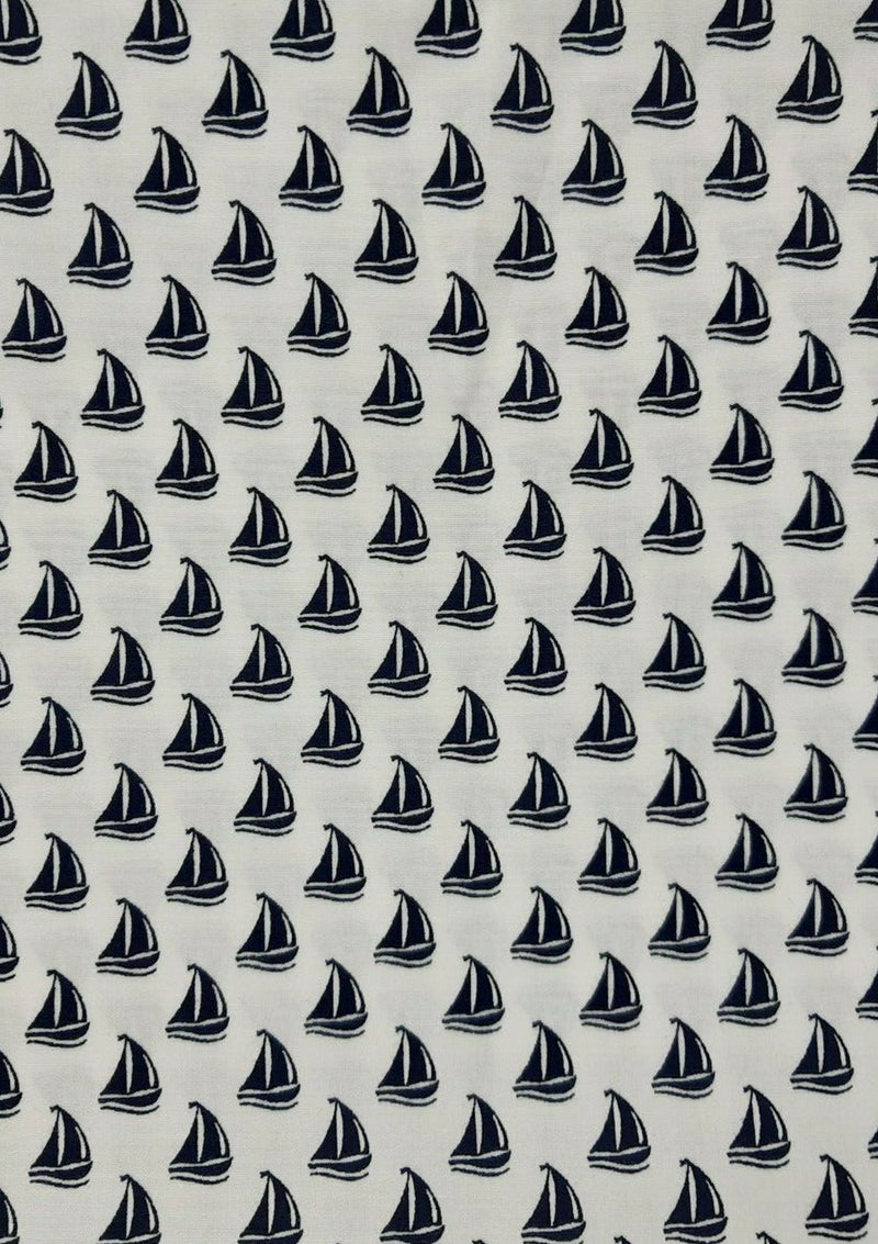 Sail Ships Print 100% 45"Craft Cotton Poplin Print D