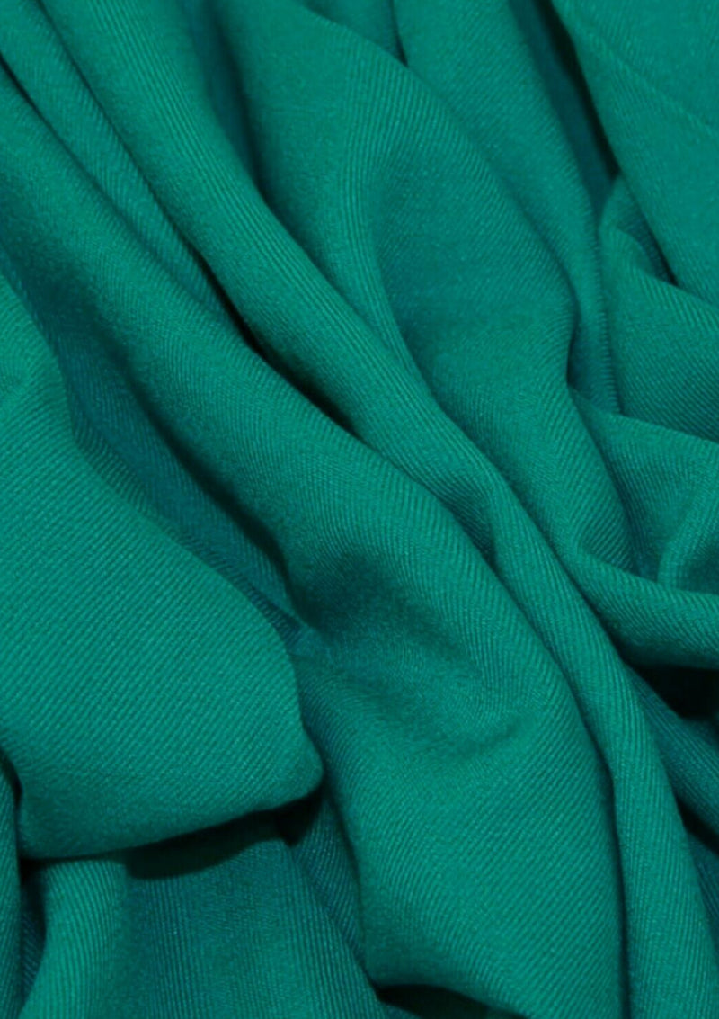 Marina Viscose Twill Dress Fabric Teal Green 60" Wide Non Stretch Plain Crafting