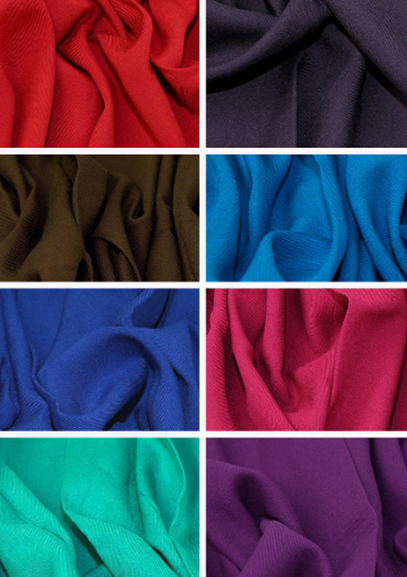 Marina Viscose Twill Dress Fabric Magenta 60" Wide Non Stretch Plain Crafting