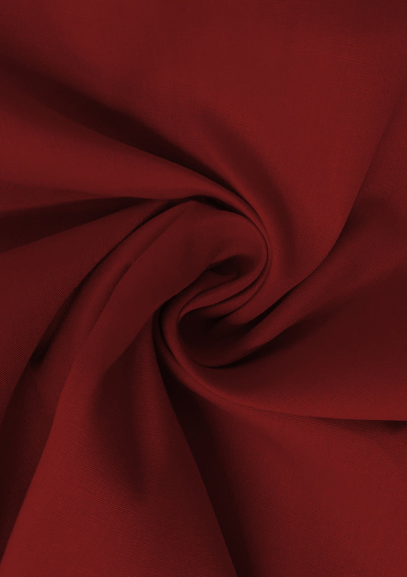 Maroon Cotton Fabric 100% Cotton Poplin Plain  Oeko-Tex Certified Fabric for Dressmaking, Craft, Quilting & Facemasks 45" (112 cms) Wide Per Metre