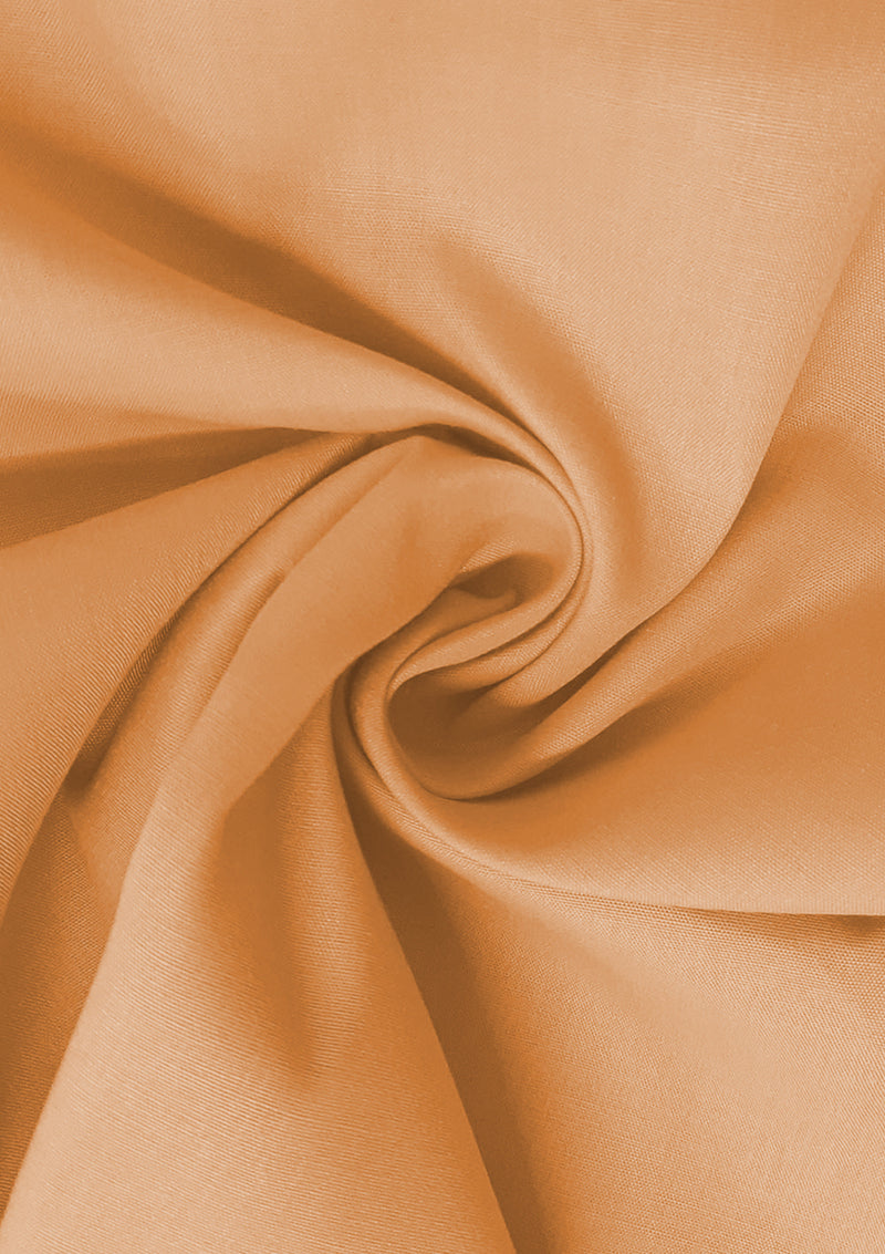 Peach PolyCotton Fabric 65/35 Blended Dyed Premium Fabric 45" (112cm) Wide for Craft, Dressmaking, Face Masks & NHS Uniforms