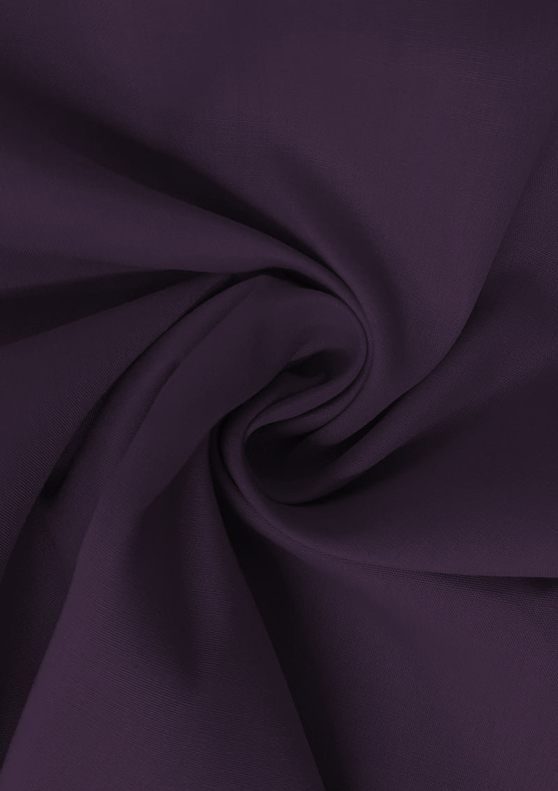 Plum Cotton Fabric 100% Cotton Poplin Plain Oeko-Tex Certified Fabric for Dressmaking, Craft, Quilting & Facemasks 45" (112 cms) Wide Per Metre