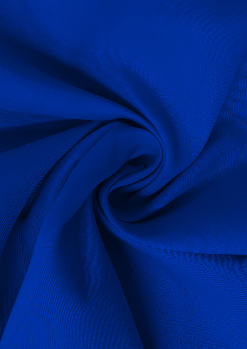 Royal Blue Cotton Fabric 100% Cotton Poplin Plain Fabric for Dressmaking, Craft, Quilting & Facemasks 45" (112 cms) Wide Per Metre