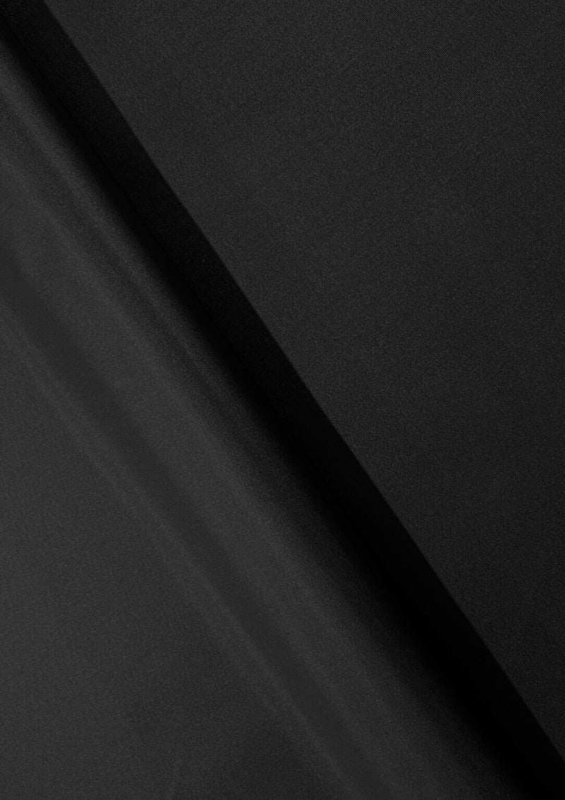 Black Waterproof Fabric Polyurethane Coated 60" Width Polyester Outdoor Material