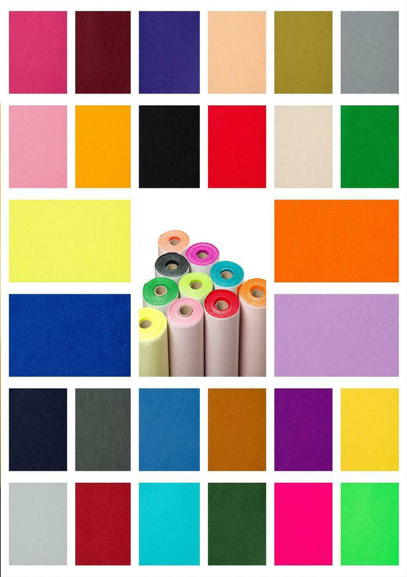 Holly Adhesive Felt Fabric 100% Acrylic UK Made EN71 Certified Sticky Back Material for Arts & Crafts 1mm Thickness | 100cm x 45cm Wide | Sold by The Metre & Roll
