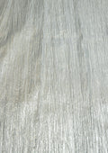 Silver Crushed Pleated Effect Shiny Lame Fabric 48/50" Width For Decoration, Craft & Wedding Decor